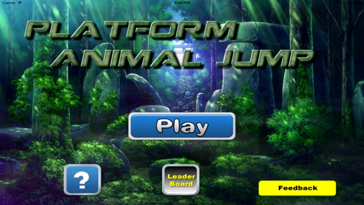 A Platform Animal Jump - Rino Jumping To Avoid Sharp Obstacles