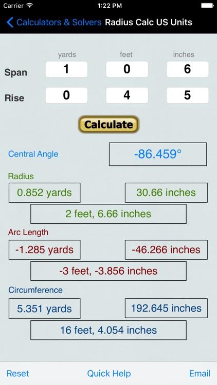 Math Calculators, Solver, & Converter for Radius, Trig, Geometry, Matrix