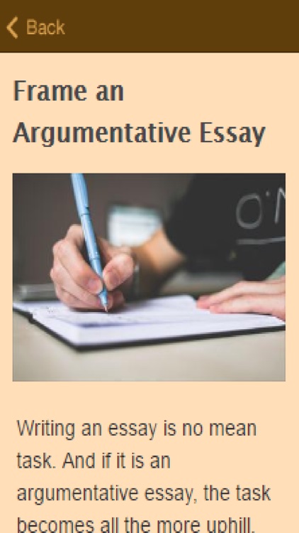 How To Write An Argumentative Essay