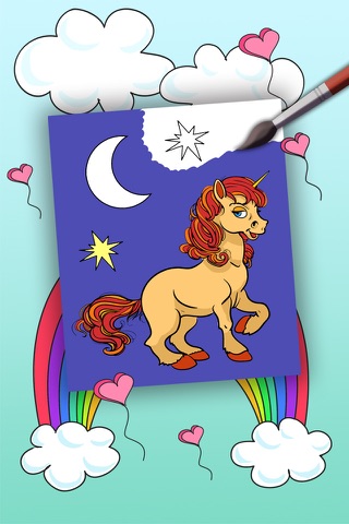 Unicorn coloring book for kids -paint & color fantastic animals - Premium screenshot 4