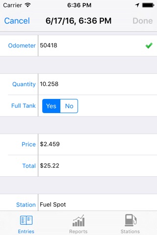 Fuel File screenshot 2