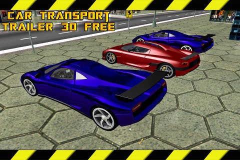 Car Transport Trailer 3D - Heavy Duty Truck Driving & Parking Test Game screenshot 2