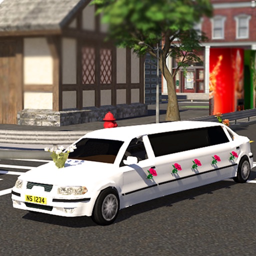 Wedding Luxury Limousine 3D Icon