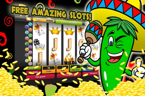 Rolling Jalapenos Slots - Casino of Hot Jumping Jackpots screenshot 2