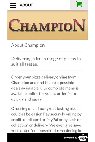 Champion Pizza Takeaway screenshot 4