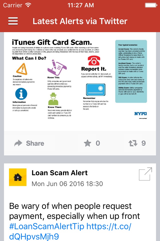 Scam Alert News & Notifications screenshot 2
