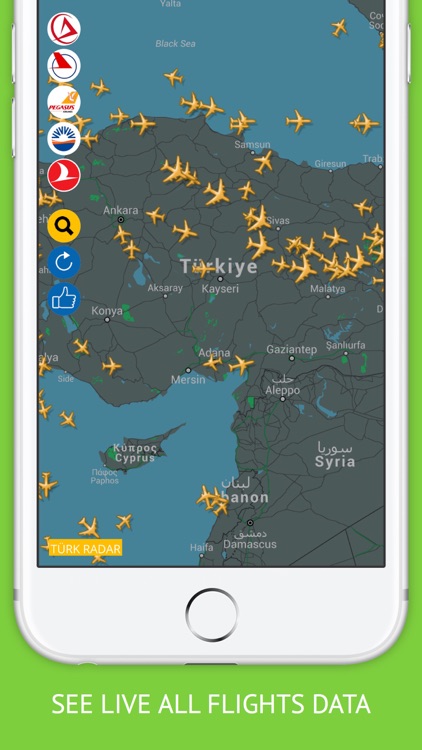 Turkey Flights Pro : Turkish Airlines, Pegasus, Onur Air Flight Tracker & Air Radar