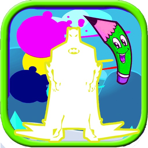 Coloring For Kids Batman Page Edition iOS App