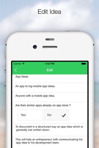 App Ideas - Document your mobile app ideas now! screenshot 4