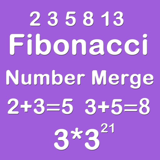Number Merge Fibonacci 3X3 - Sliding Number Blocks And Playing The Piano icon