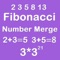 Number Merge Fibonacci 3X3 - Sliding Number Blocks And Playing The Piano