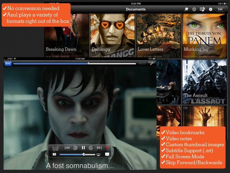 Azul Media Player - Video player for your iPad