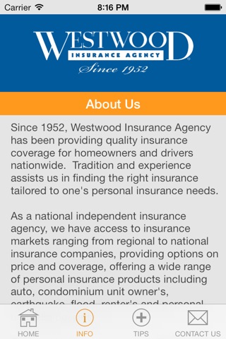 Westwood Insurance Agency screenshot 2