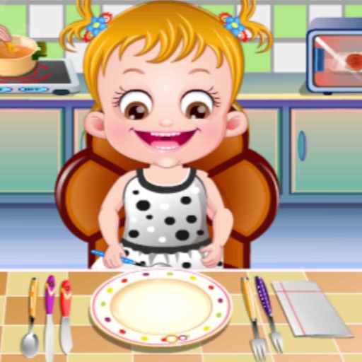 Cute Baby Learn Dining Manners Icon