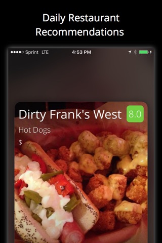 Just Eat Now - A Personalized Local Food Recommendation Engine screenshot 2