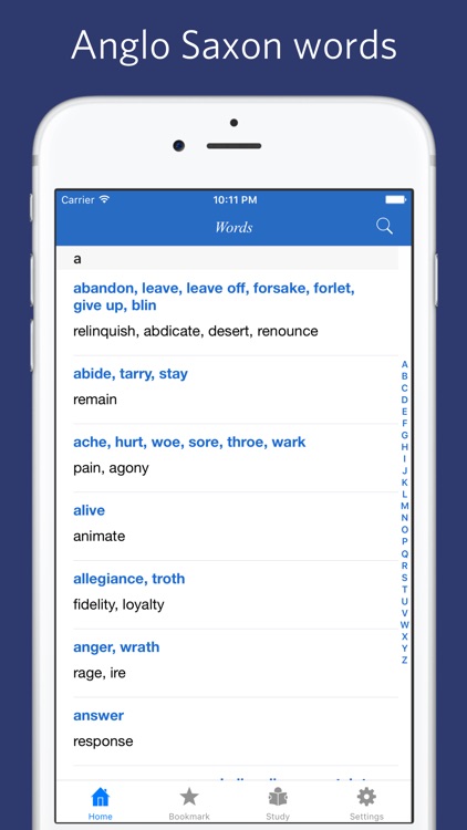 Latin-derived Synonyms for Anglo-Saxon Words