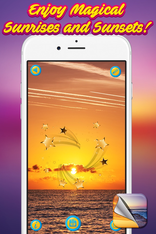 Sunrise and Sunset Wallpaper Collection - Amazing Sunshine Background.s for iPhone Free screenshot 2