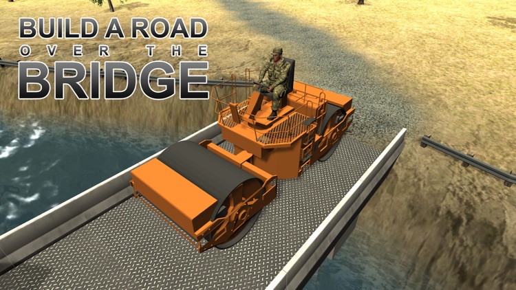 Army Bridge Construction Simulator – Mega machines & cargo crane driving game screenshot-3