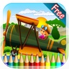 Planes Aircraft Coloring Book - All in 1 Vehicle Drawing and Painting Colorful for kids games free