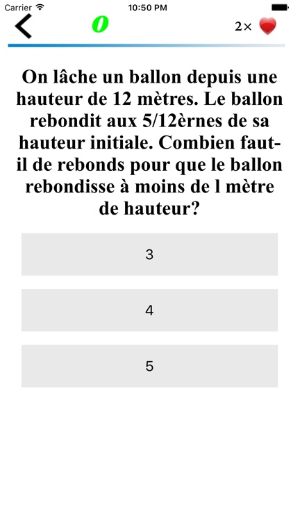 Fonction Publique QCM Mathématique