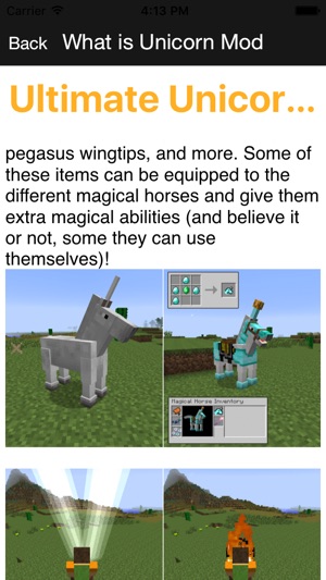 Ultimate Unicorn Pegasus Mod - Flying Horse Mod for Minecraf(圖2)-速報App