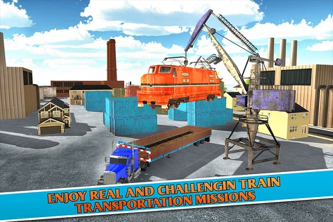 Train Transporter Truck – A Heavy Machinery and Locomotive Engine Transport Simulator screenshot 3