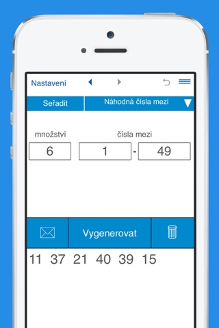 Generátor náhodných čísel screenshot 3