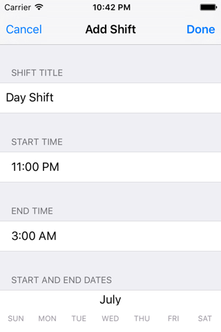 Shift Alarm and Shift Schedule screenshot 3