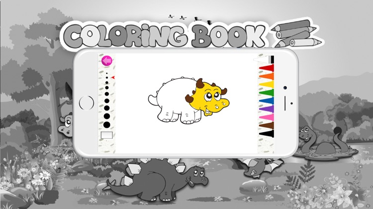 Coloring books (Dinosaur) : Coloring Pages & Learning Educational Games For Kids Free!