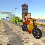 Craft Bike Blocky City Driving  Real Moto Traffic Racing Game Adventure 3D