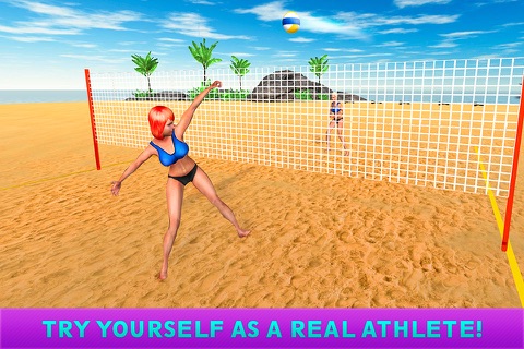 Girls Beach Volleyball Championship 3D Full screenshot 2