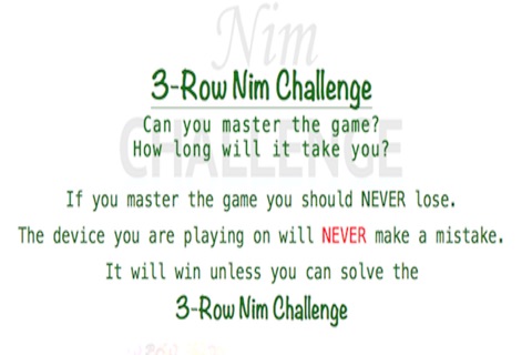 3-Row Nim Challenge screenshot 2