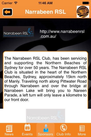 Narrabeen Tigers Junior Rugby Club screenshot 2