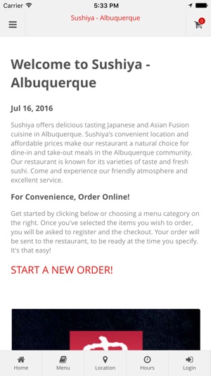 Sushiya - Albuquerque Online Ordering