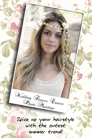 Wedding Flower Crown Photo Montage – Find Your Perfect Hair.style Fashion Accessories & Tiara.s screenshot 3