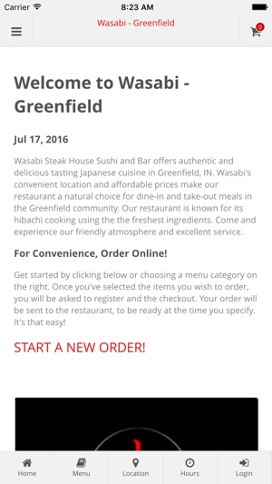 Wasabi - Greenfield Online Ordering(圖1)-速報App