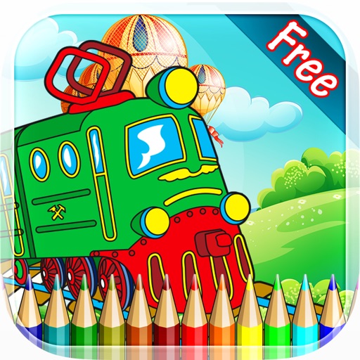 Vehicle Coloring Book - All in 1 car Drawing and Painting Colorful for kids games free Icon