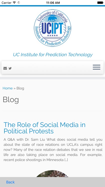 UC Institute for Prediction Technology