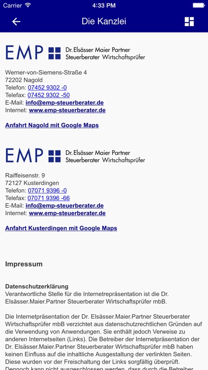 Dr.Elsässer.Maier.Part. StB WP screenshot-4