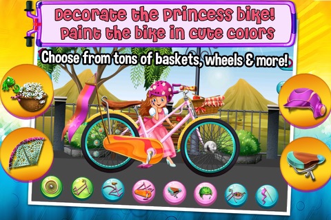 Princess Bicycle Fix it & Decoration Games For Girls screenshot 4