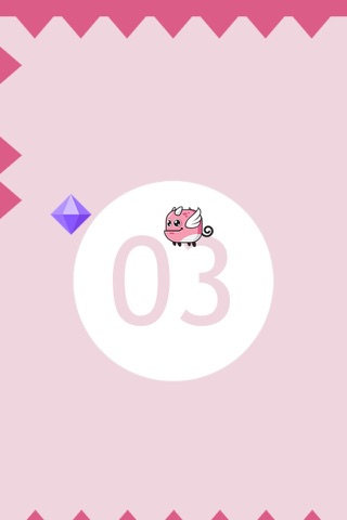 Pink Monster - Fly to Avoid the Spikes screenshot 3