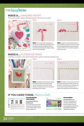 Скриншот из CrossStitcher Magazine | stitching and colourful designs in home furnishings