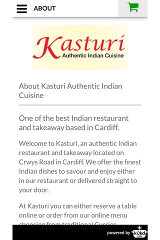 Kasturi Authentic Indian Cuisine Takeaway screenshot 4