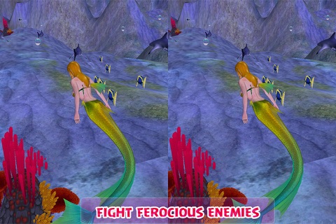 VR Chase Little Flappy Underwater Mermaid Pro screenshot 2