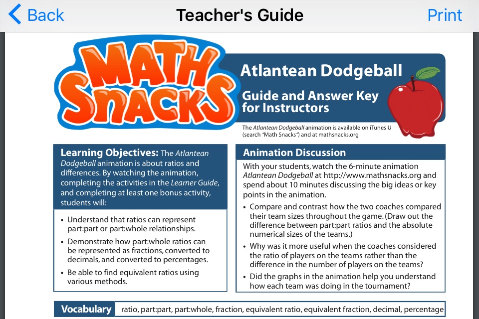 Math Snacks Video screenshot 2