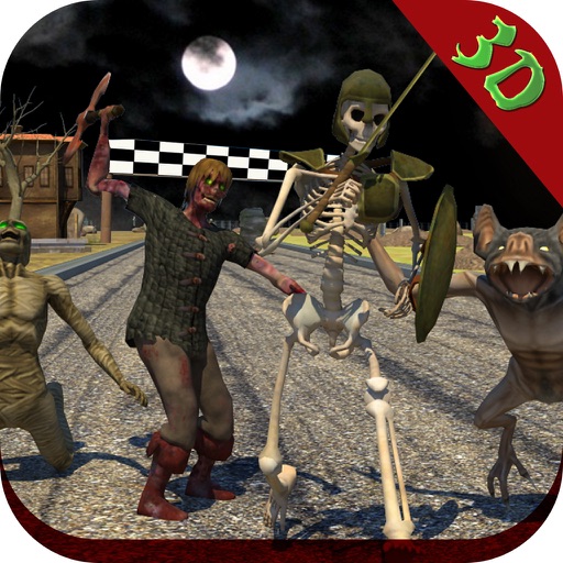 Zombie Racer Monsters Night: A Highway of Death iOS App