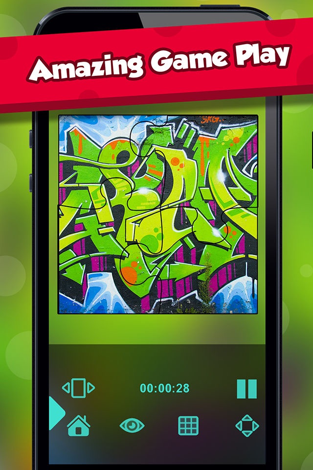 Graffitti Jig-saw For Jiggy Lovers - Free Learning Activity screenshot 2