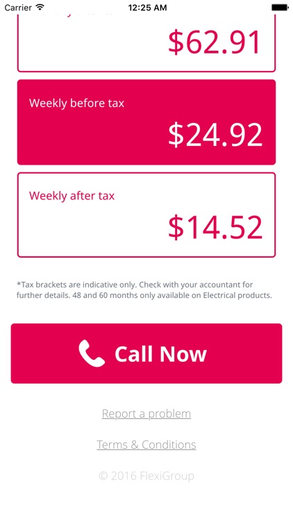 FlexiRent Calculator (Retail)