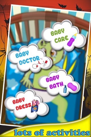 Zombies New Born Baby Caring - A New Baby Care & Dress Up Zombie Game screenshot 2