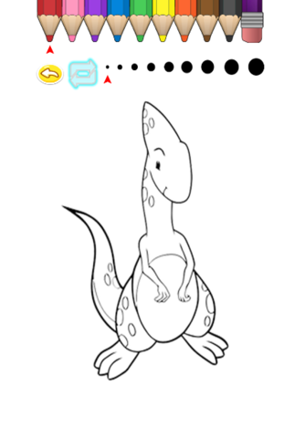 Kids Coloring Book - Cute Cartoon Dinosaur Miyashita screenshot 3